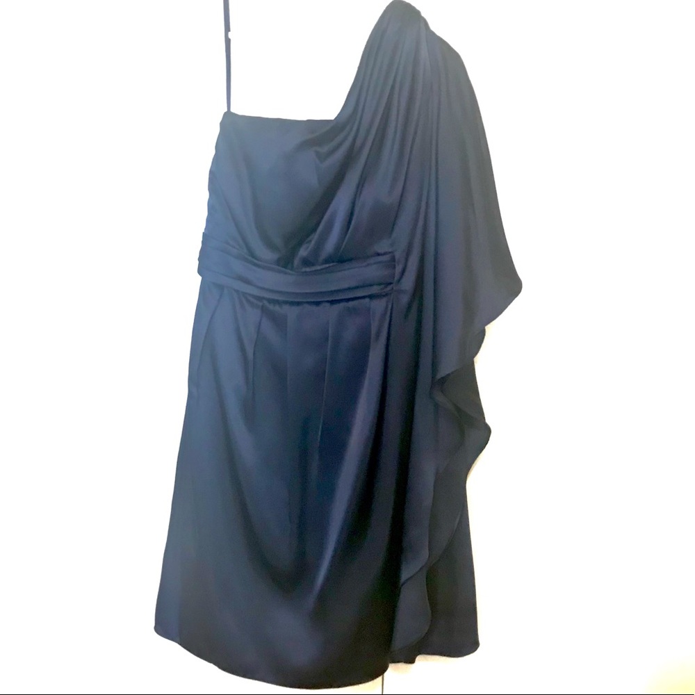 BARI JAY One-Shoulder Formal Dress - Navy Size8/10